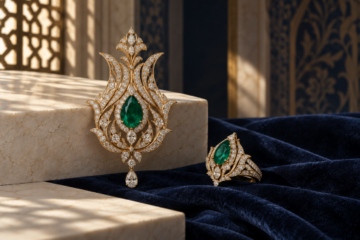 MYRIA ATELIER Osmanlı saray mücevher mirası ilhamlı altın pırlanta ve zümrüt koleksiyonu