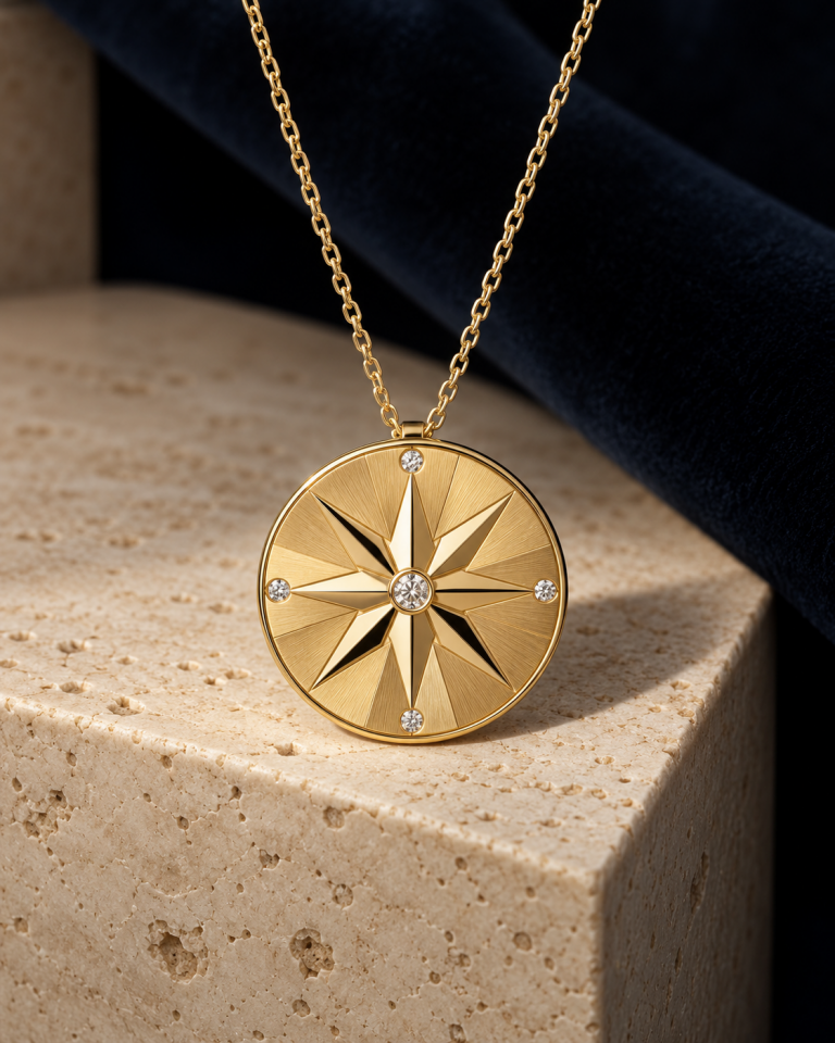 NUA Symbols Compass Medallion