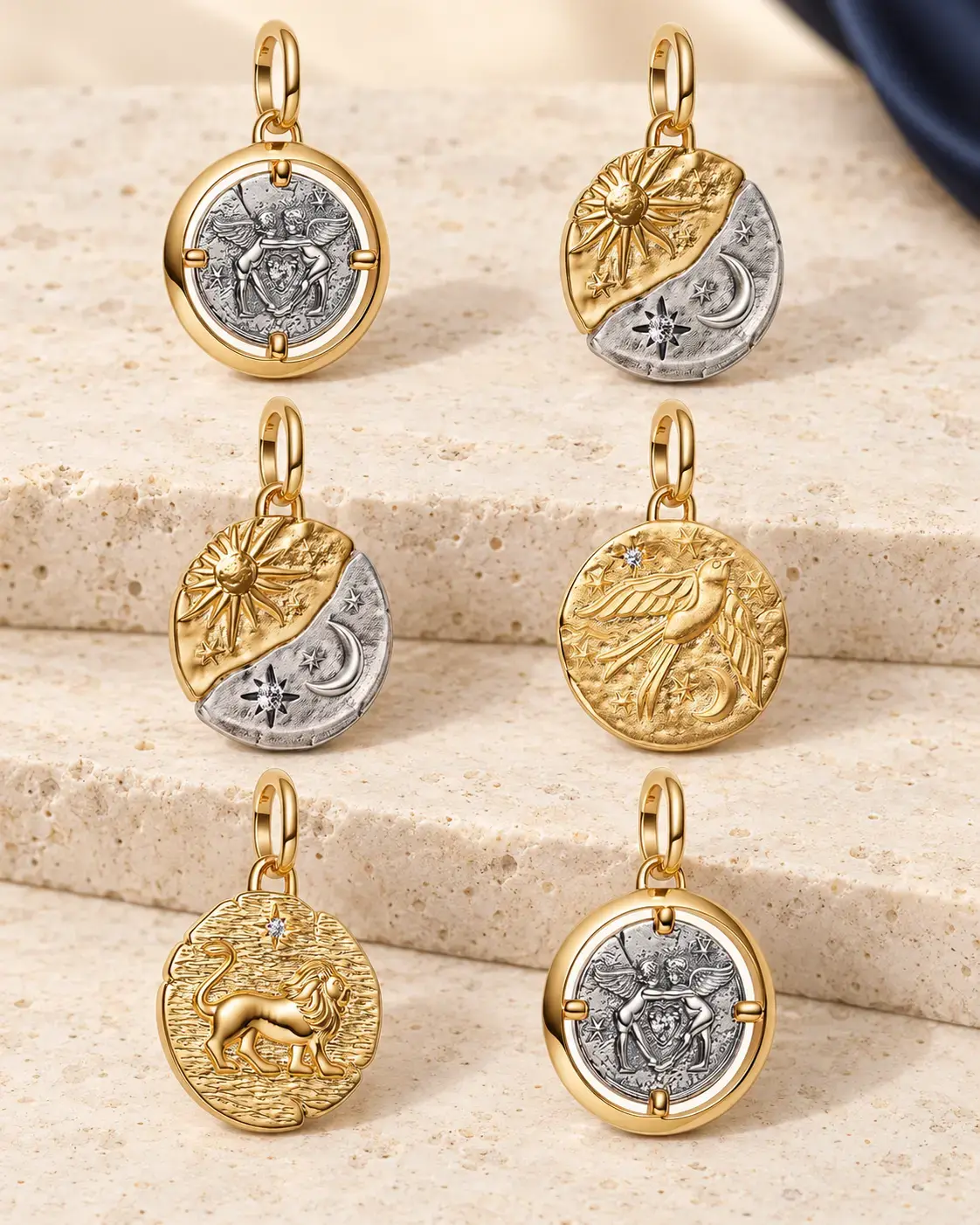 NUA Celestial Charms Sembol Kolye Uçları