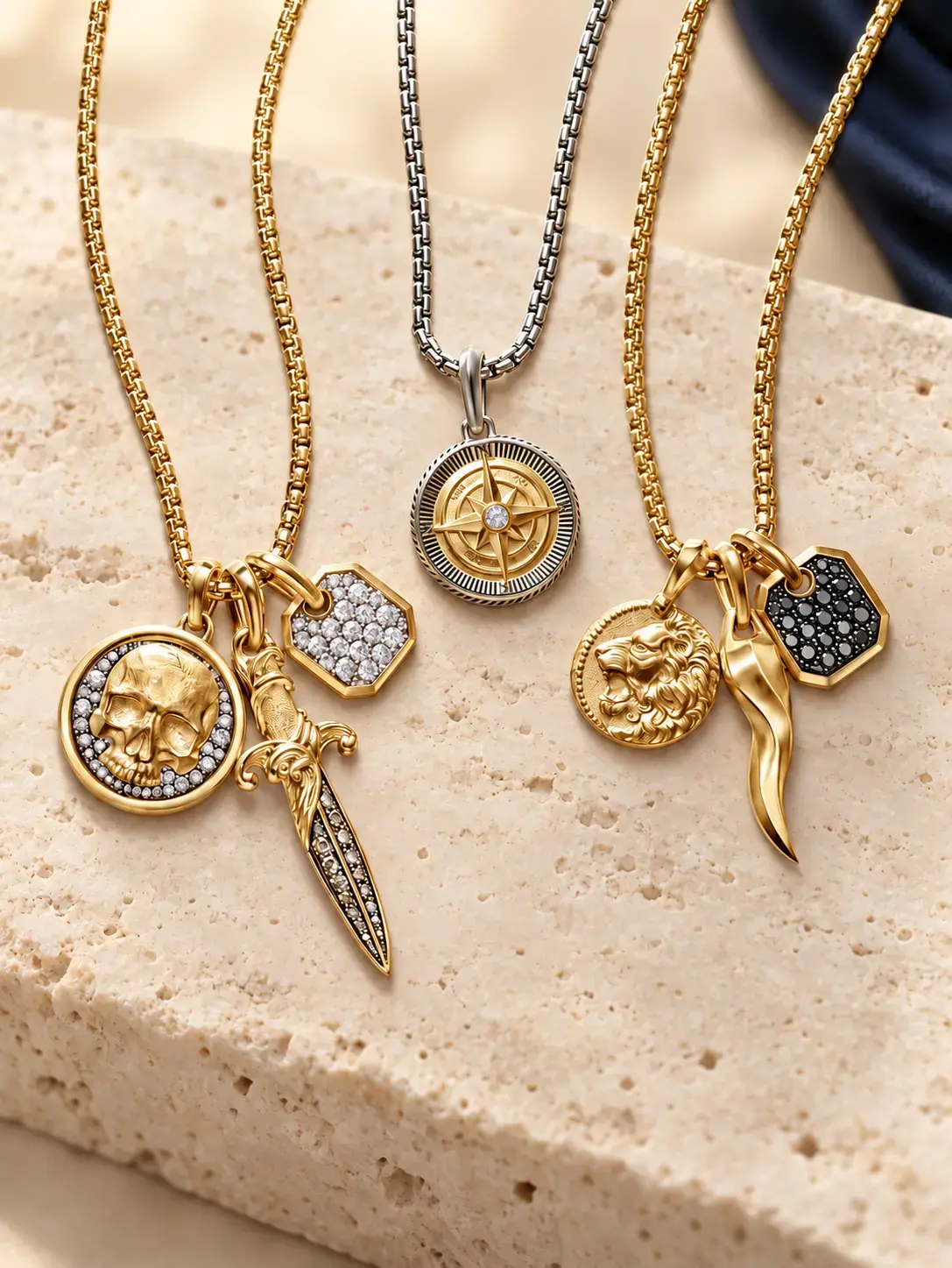 NUA Talisman Compass Pusula ve Sembol Kolyeleri
